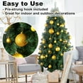 thumbnail image 6 of 24-Pack 3.2" Gold Large Christmas Balls Ornaments, Shatterproof Hanging Balls for Tree, Wedding, Party & Holiday Decorations, 6 of 7