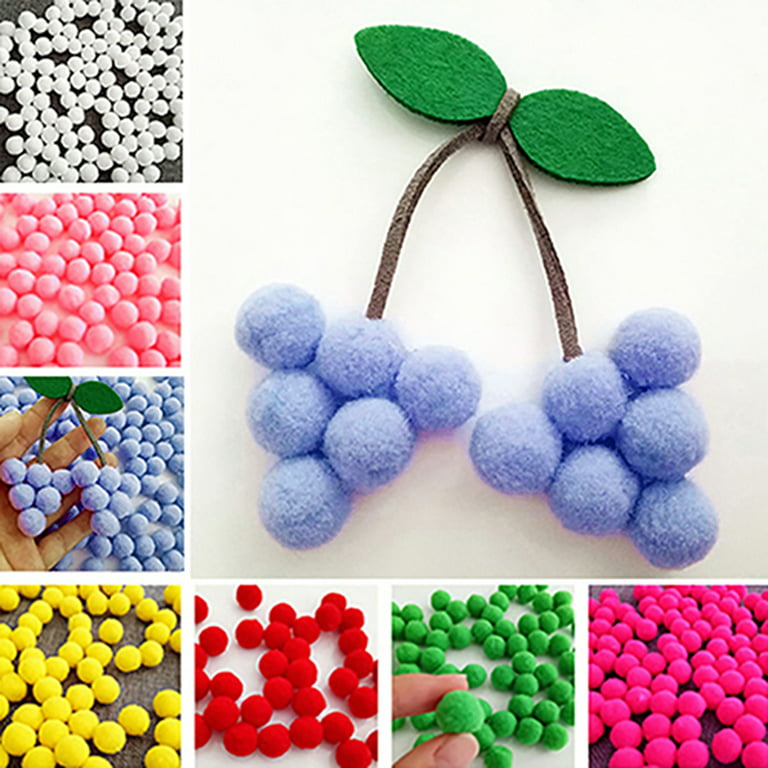 100pcs 25mm Pom Poms Craft Making Multicolor Pom Pom Balls Fluffy Puff Balls  Colorful Pompoms for Creative Craft Art DIY School - AliExpress