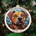 thumbnail image 3 of Tan Pitbull Stained Glass Suncatcher Ornament – Holiday Ornament with Text for Loved Ones, Family & Friends, Christmas 2025 Decoration, 3 of 6