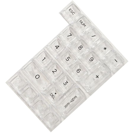 WINDLAND Quality 22Key Transparent Keycaps for Improve Visual Appeal and Durability on Numeric Keypads MX Keycaps