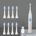 thumbnail image 4 of Electrodomésticos, Cepillo de dientes, Cepillo de dientes con 8 cabezales, 5 modos de limpieza, Resistencia al agua IPX7 - Cepillo de dientes mejorado, Mayor vida útil, Carga más rápida, 4 of 7