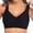 Black, variant on Full Coverage Wireless Bra Wide Band Back Bra Support Back Closure Bra Solid Color Back Bra Breathable Bras Plain Back Closure Bra Regular Back Bra