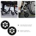 thumbnail image 4 of MELIVO 2 Pcs Wheelchair Front Replacement Wheels for Walkers Multifunction Casters Tire, 4 of 4