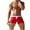 Red, variant on Yindaity Men's Swimwear Swimsuits Solid Basic Swim Boxer Trunks Board Shorts with Zipper Pockets Blue,L