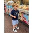 thumbnail image 4 of BemeyourBBs Toddler Baby Boys Summer Clothes Newborn Baby Boy Golf Outfits 0 6 12 18 24 Months 2 3 4 Years Golf Elements Embroidery Short Sleeve T-Shirts Elastic Waist Plaid Shorts 2Pcs Set, 4 of 8