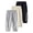 Apricot Gray Black, variant on Fdqin Boys Sweatpants - 3 Pack Elastic Waisted Stripes Athletic Jogger Pants for Kids 3-12 Years