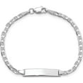 thumbnail image 4 of 14K White Gold Wg Anchor Link Id Bracelet (6 X 3.5) Made In United States bid104w-6, 4 of 5
