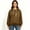 Coffee, variant on Women's Solid Oversized Drawstring Pullover Hoodie, Fleece Loose Fit Kangaroo Pocket Hooded Sweatshirt, Size S-2XL