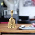thumbnail image 3 of 1Pc European Relief Art Hand Bell Restaurant Counter Pass-through Bell (Golden), 3 of 7