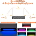 thumbnail image 5 of Hygger Aquarium Light, LED Fish Tank Light for 36-42 Inch Fish Tank Freshwater Planted, 60W 7 Colors Full Spectrum, Build in Timer Sunrise Sunset Auto On Off, 5 of 6