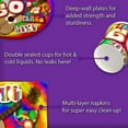 thumbnail image 5 of 60's Birthday Party Supplies Set Plates Napkins Cups Tableware Kit for 16, 5 of 8