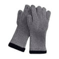 thumbnail image 2 of workcargo Knitted Cotton Gloves for Juniors - Gray, Free Size (One Size Fits Most), Touchscreen Compatible, Breathable Thermal Cold Weather Gloves for Daily Use, 2 of 4