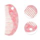 thumbnail image 2 of Ofertas Únicas 1 Pc Peine para el cabello en forma semicircular Rosa Hoja de acetato, 2 of 5