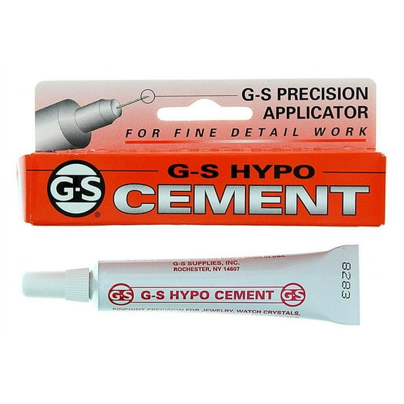 G-S Supplies G-S Hypo Cement Glue for Jewelry Repair, Clear