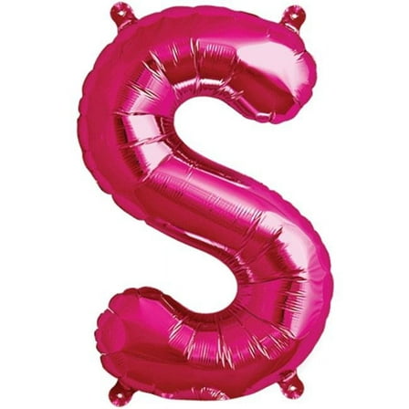 Loftus International KV-00523 16 in. Letter S Magenta Balloon