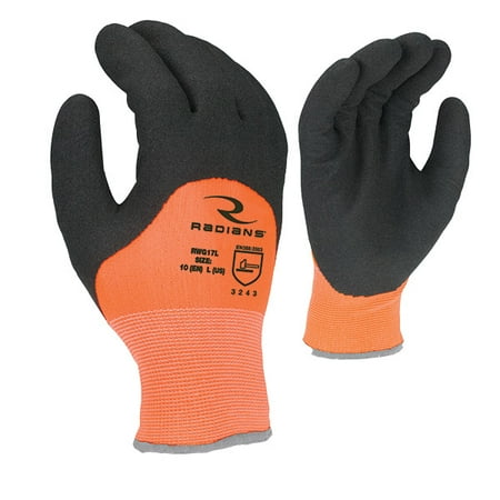 

Radians Latex Coated Cold Weather Gloves X-Large Hi-Vis Orange (4 Pairs)