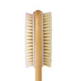 thumbnail image 2 of DNC Shower Brush with Soft and Stiff Bristles,for Exfoliating Skin and Soft Scrub,Double-sided Brush Head for Wet bath or Dry body Brushing,17" Long Wooden Handle back scrubber, 2 of 3