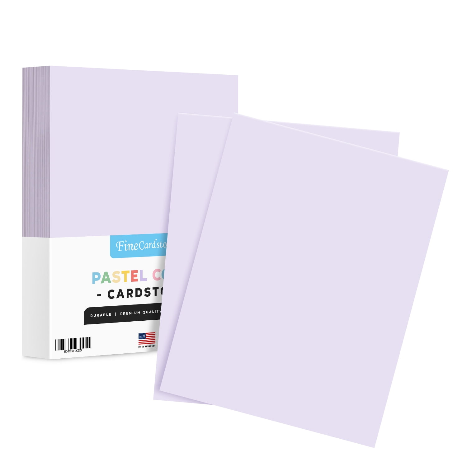 8.5 x 11 Pastel Colored Medium Weight Cardstock, 67 LB Vellum Bristol