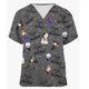 thumbnail image 3 of Blusa de enfermera para mujer, blusa médica con estampado de princesa, camiseta de cuello en V para enfermera, accesorios de trabajo para médicos, blusas de enfermería, 3 of 5