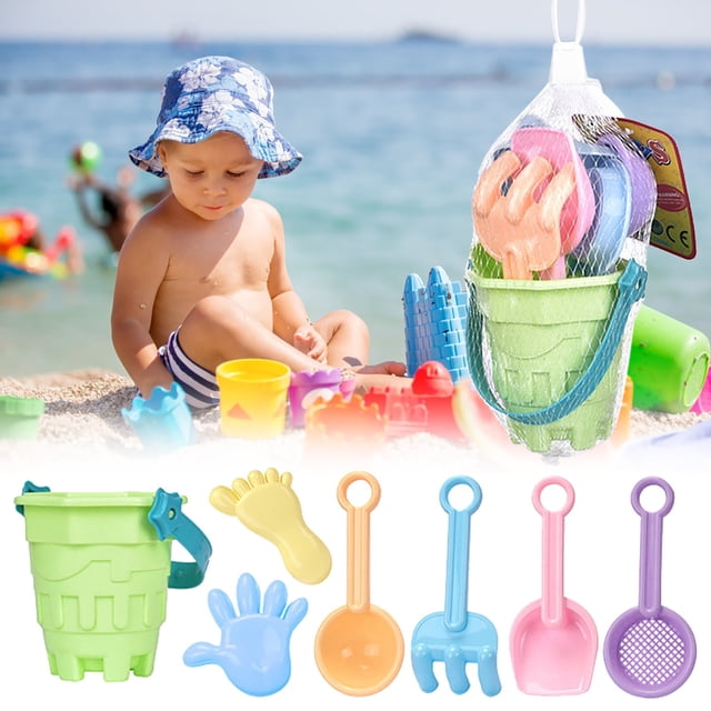 HUASHENG Beach Toy Car Children's Beach Bucket Sand Playing Tools Shovel Outdoor Sand Digging Baby Water Playing Complete Set