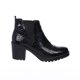 thumbnail image 3 of Botines Mujer Negros Charol Con Texturas Tacón Ancho Casual negro 26 Capa De Ozono 020D1F, 3 of 6