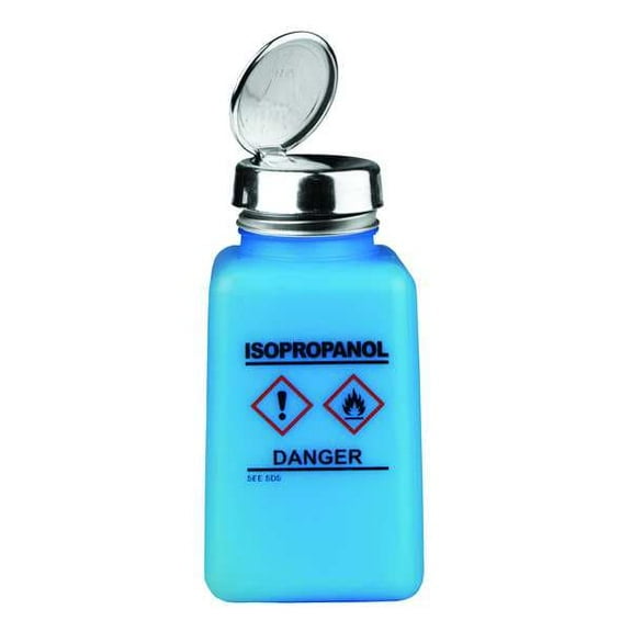 Menda Dispensing IPA Bottle,6 oz.,HDPE,Blue 35735