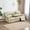Beige, variant on PonLiving 3 Seater Bonded Leather Reclining Sofa Couch Living Room Furniture, Manual Reclining Sofa with Cup Holders & Drop Down Table for Living Room/Rv Car(Bonded Leather Blue, Sofa)