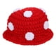 thumbnail image 5 of KAKOWELY Sombrero de hongo tejido con forma de hongo, novedoso, para cosplay, fiesta y disfraz., 5 of 5