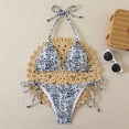 thumbnail image 5 of RFQWOVSR Girls Triangle Bikini 2 Piece Swimsuit Spaghetti Strap Kids Swimwear 8-9 Years, 5 of 7
