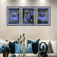 thumbnail image 4 of Hieng Dollar Money Canvas Wall Art Decor Vintage 100 Dollar Bill Motivational Poster Painting for Home Decor and Office Living Room Artwork Unframed, 4 of 6