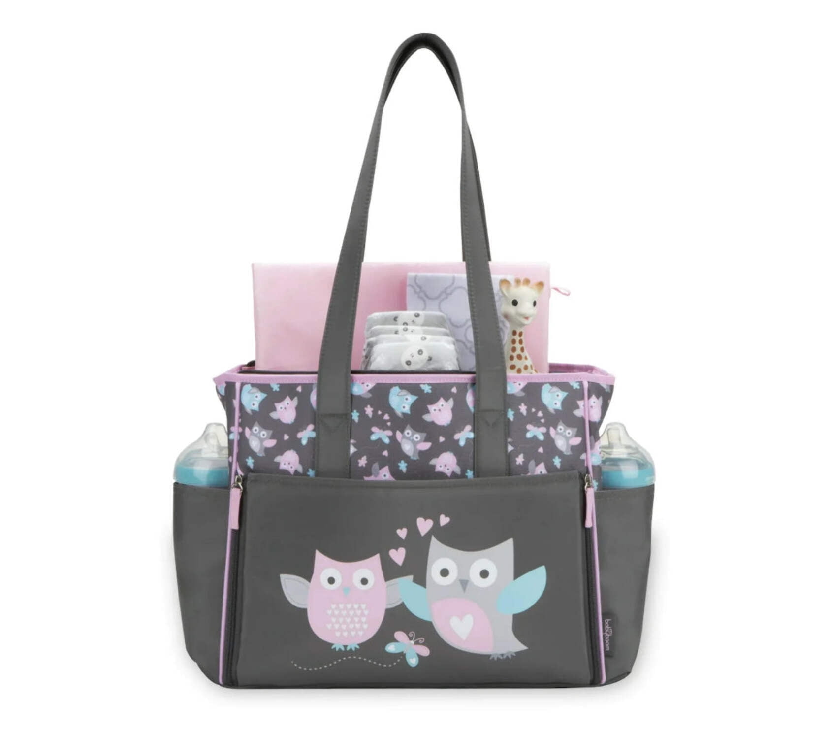 Baby Boom Owl Drop Front Tote Diaper Bag 13227