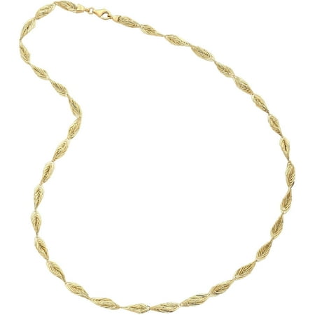 Simply Gold 10kt Yellow Gold Marquise Link Chain, 18