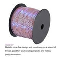 thumbnail image 3 of Uxcell 100Yards 6mm Flat Sequin Strip Spangle Paillette String Sequin Trim Purple, 3 of 6