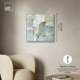 thumbnail image 5 of Jade Sweep I Canvas Minimal Abstracts by Art Remedy, Silver Frame, 24" x 24", 5 of 7