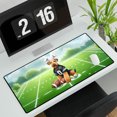 thumbnail image 3 of Happy Easter Hello Spring Airedale Terrier Playing Football Desk Mat Full Keyboard Mouse Pad Dale Waterside Dog Lover Large Mousepad - 13003, 3 of 5