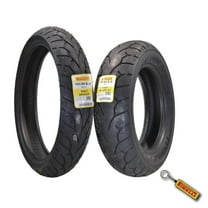 Pirelli Night Dragon Tire Set: 130/60B19 M/C 61H TL Front & Night Dragon GT MU85B16 M/C 77H TL Cruiser Rear Motorcycle Tires - Superior Traction & Handling for High-Performance with Keychain