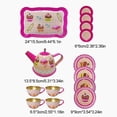 thumbnail image 2 of Kids Tea Party Set Pretend Play Kitchen Party Dessert Cookies Teapot Tray For Girls BoysKids Simulated Tinplate Tea Set Toys, Playing House, Teapot, Tea Cup Set, Kindergarten Girls Game Props, 2 of 7