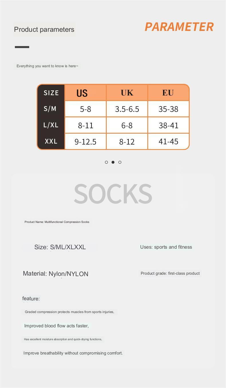 DNAKEN(6 pairs) Compression Socks for Women & Men Circulationis