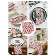 thumbnail image 3 of Valentine's Day Cloth Napkins Set of 8 Reusable Dinner Napkins, Pink Red Love Heart Abstract Art Romantic Cocktail Napkin Washable Table Napkins for Wedding/Holiday Party/Baby Shower 20"x20", 3 of 7
