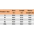 thumbnail image 6 of SOMER Women Blouses Dressy Casual 3/4 Sleeve Tops Print Crew Neck Pleated Shirts for Going Out,2025 Fall, 6 of 6