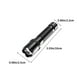 thumbnail image 3 of Fiudx Linterna para Exteriores, Luz Led Superbrillante, Diseño Telescópico, Recargable Por Usb, Múltiples Modos de Iluminación, Largo Alcance, Impermeable, Tamaño Compacto, Uso de Emergencia, Distanc, 3 of 6
