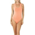 thumbnail image 1 of Womens Cotton One Piece Racerback Tank Bodysuit, 1 of 7