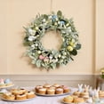 thumbnail image 6 of Easter Wreath Spring Wreaths For Front Door Floral Wreath Year Round Outside Rose Spring Summer With Green Farmhouse Home Indoor Wall Window Wedding Greeny Decorations Utility Easter Door Decorations, 6 of 9