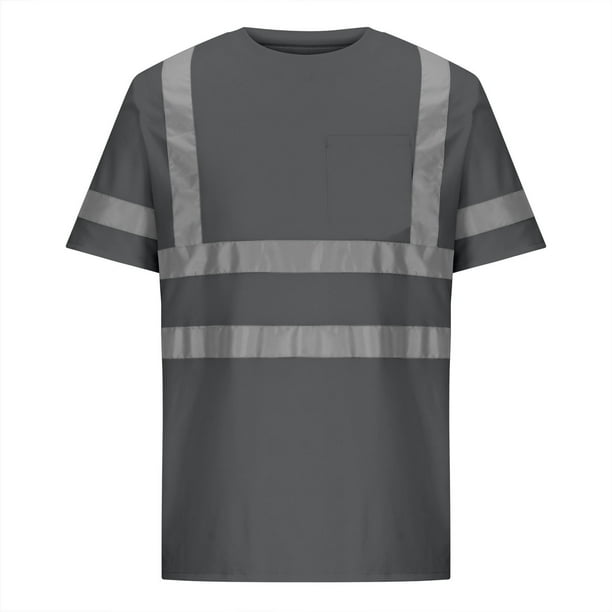 pstuiky camisetas para hombre, Camisa de manga corta con solapa y estampado de tela de color liso para hombre, delgada, holgada, ventilada ropa de hombre l