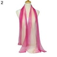thumbnail image 2 of Ayyufe Fashion Gradient Color Voile Scarf Women Lightweight Soft Long Neck Wrap Shawl, 2 of 7