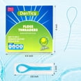 thumbnail image 2 of Enhebradores de hilo dental DanTicy Deep Clean 200 piezas (4 paquetes) azul, 2 of 9
