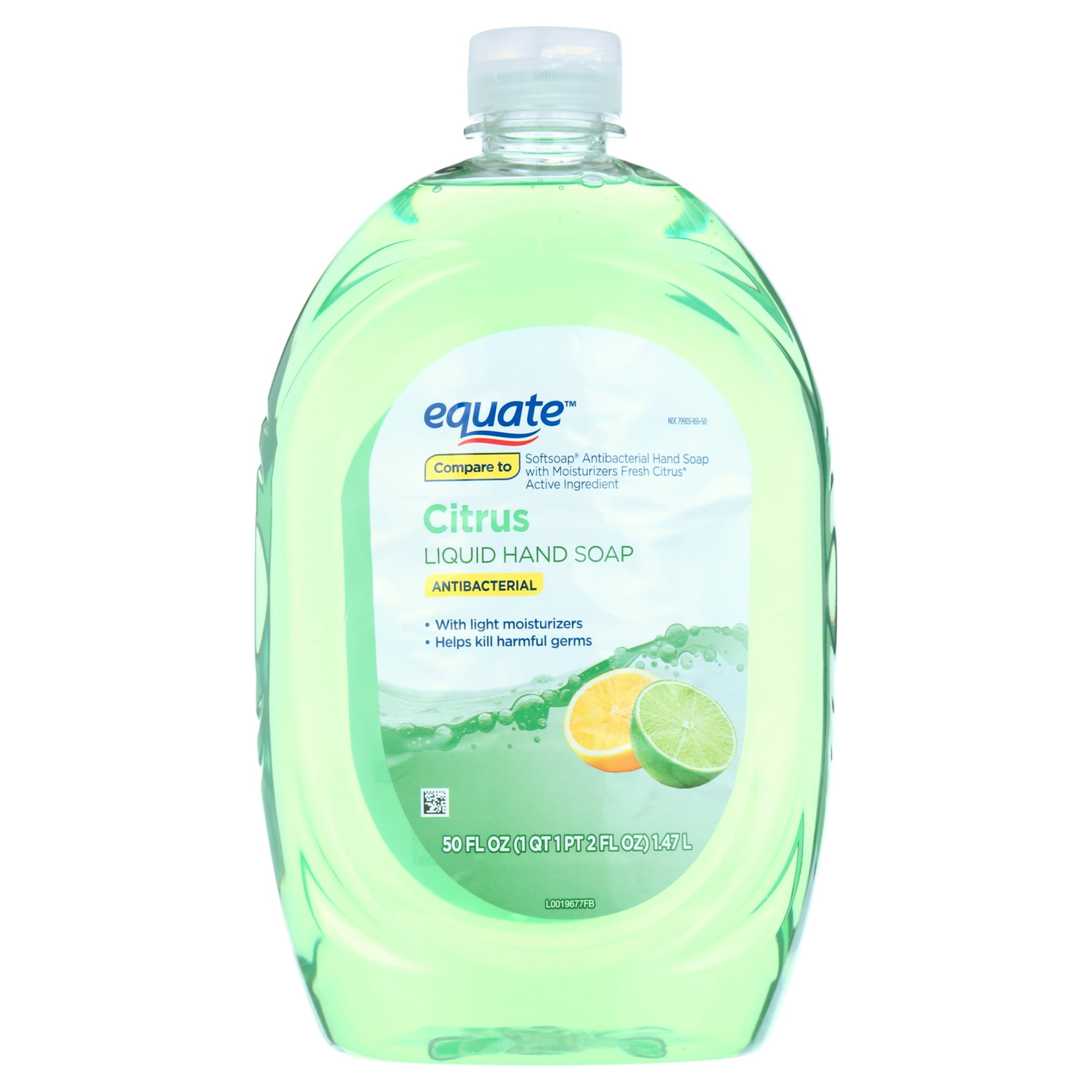 Equate Antibacterial Liquid Hand Soap Refill, Citrus, 50 fl oz
