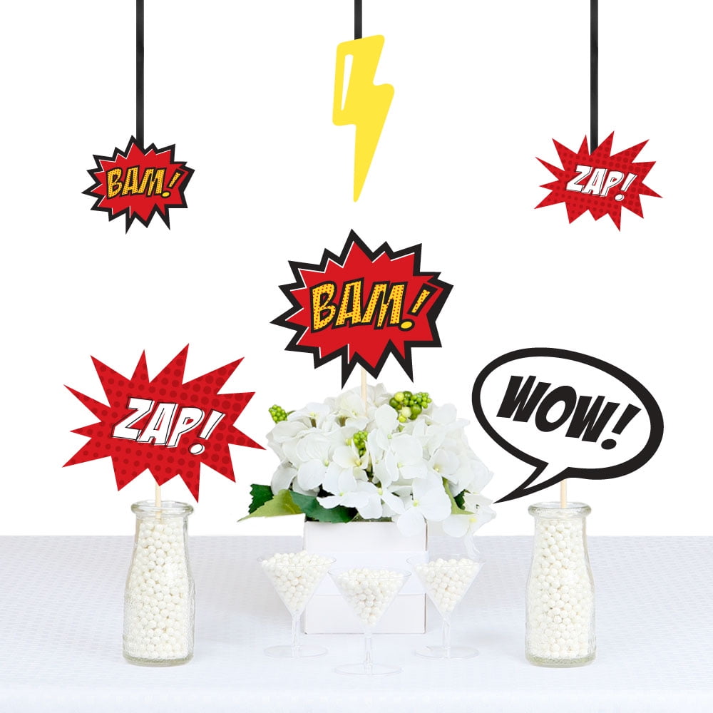 BAM! Superhero - Decorations DIY Baby Shower or Birthday ...