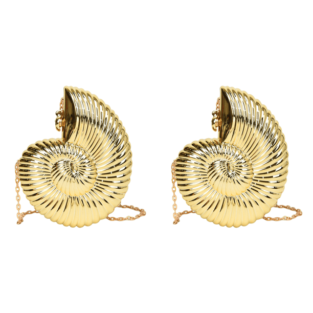 Bolsos Noche Con Forma Concha Bolso Mano Acrílico para Fiesta Boda (dorado)