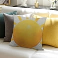 thumbnail image 3 of SHANXI Yellow Sun Throw Pillow Cushion Covers Decorative Pillow Case 18x18in, 3 of 5